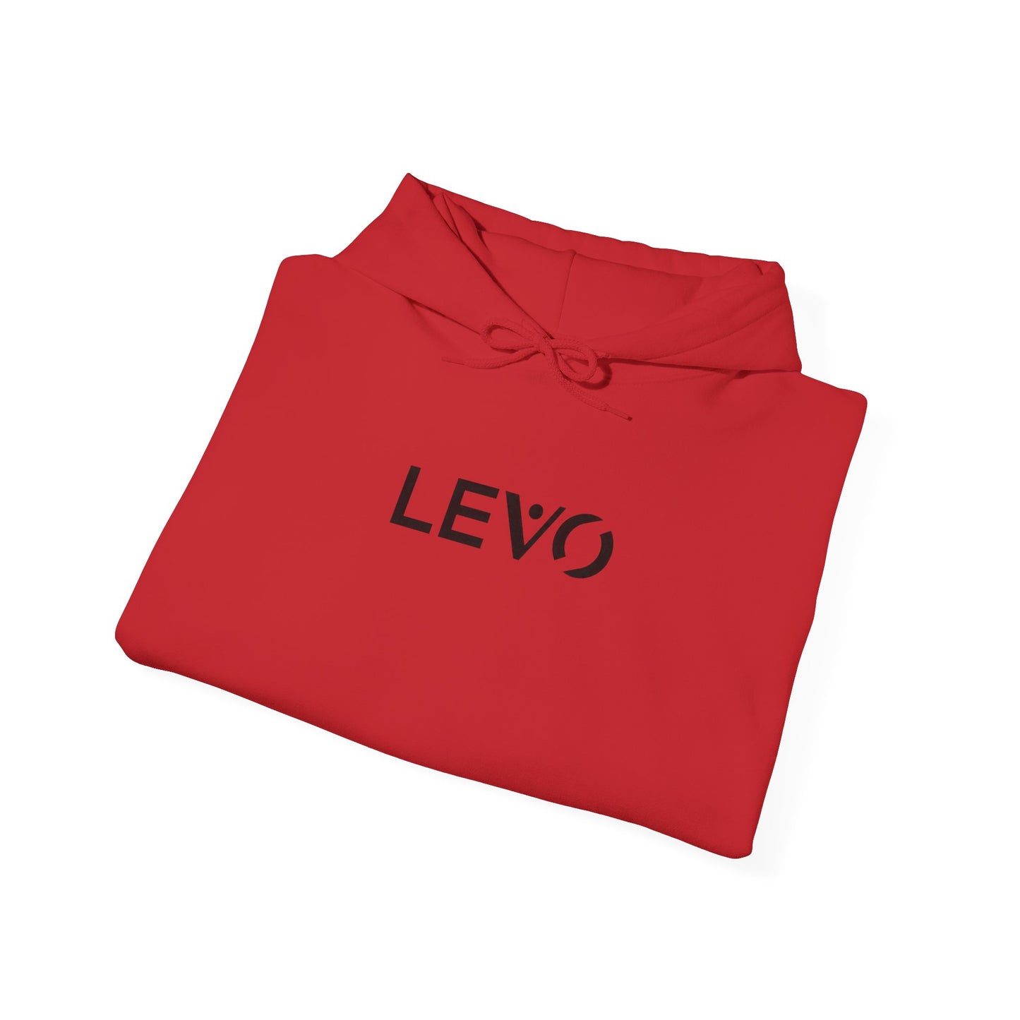 LEVO Logo Hoodie — Minimalist White Pullover