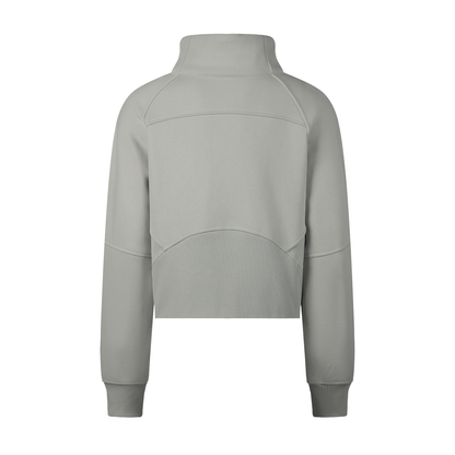 Cropped Half-Zip Sweatshirt