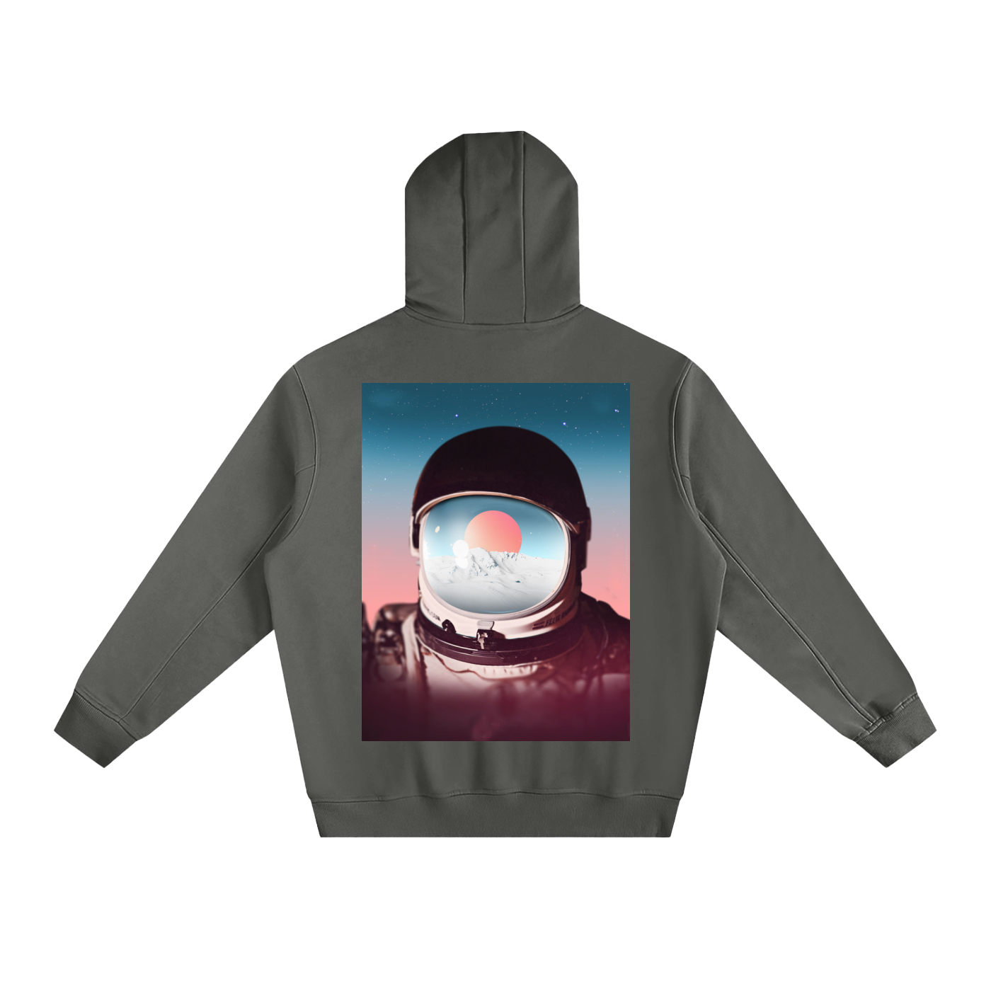 Fleeced High Neck Hoodie
