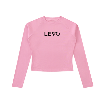 Dyed Washed Raglan Long Sleeve Slim T-Shirt