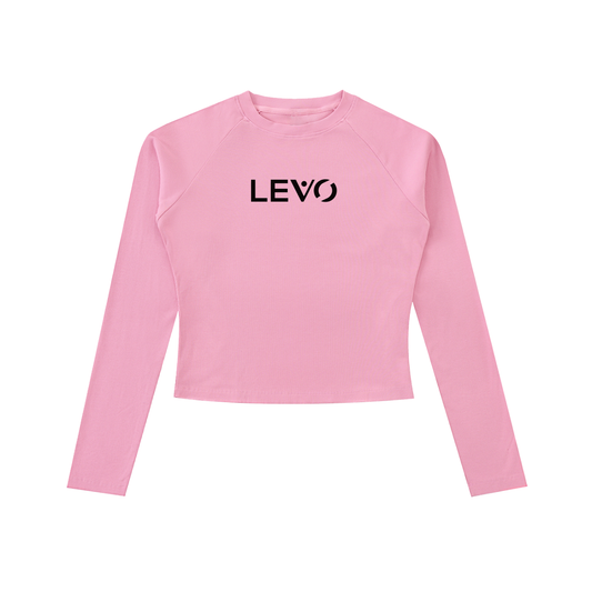 Dyed Washed Raglan Long Sleeve Slim T-Shirt