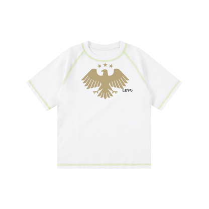 Loose Contrast-Stitched Kids' T-Shirt