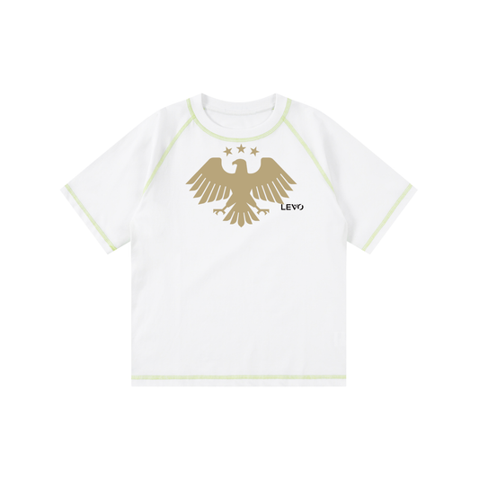 Loose Contrast-Stitched Kids' T-Shirt