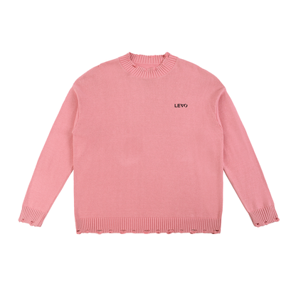 Vintage Washed Hand-Frayed Sweater