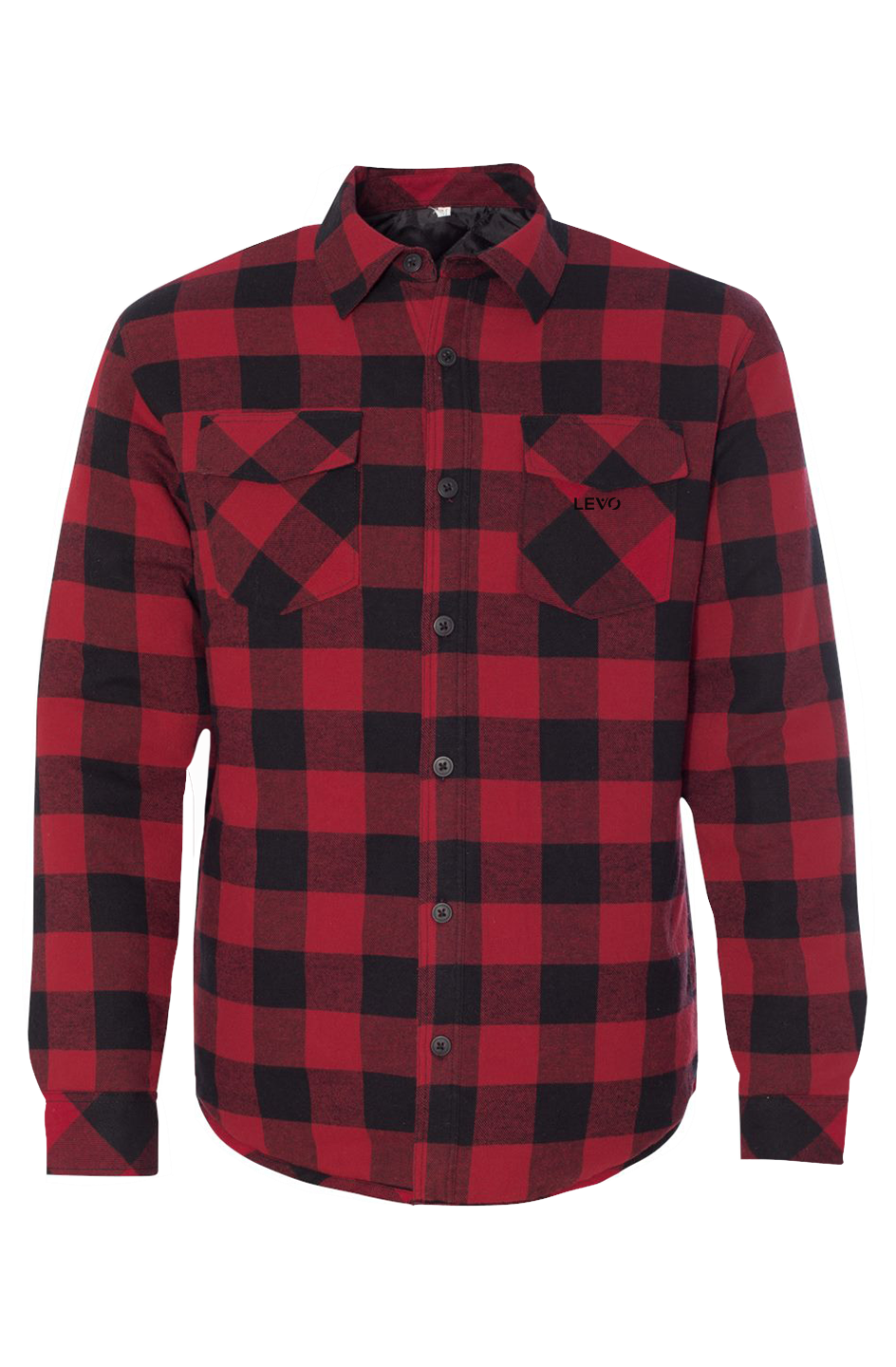 Mens Quilted Flannel Shirt Jacket