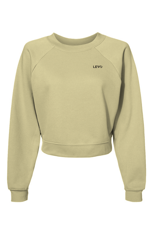 Womens Raglan Pullover Fleece Sweatshirt