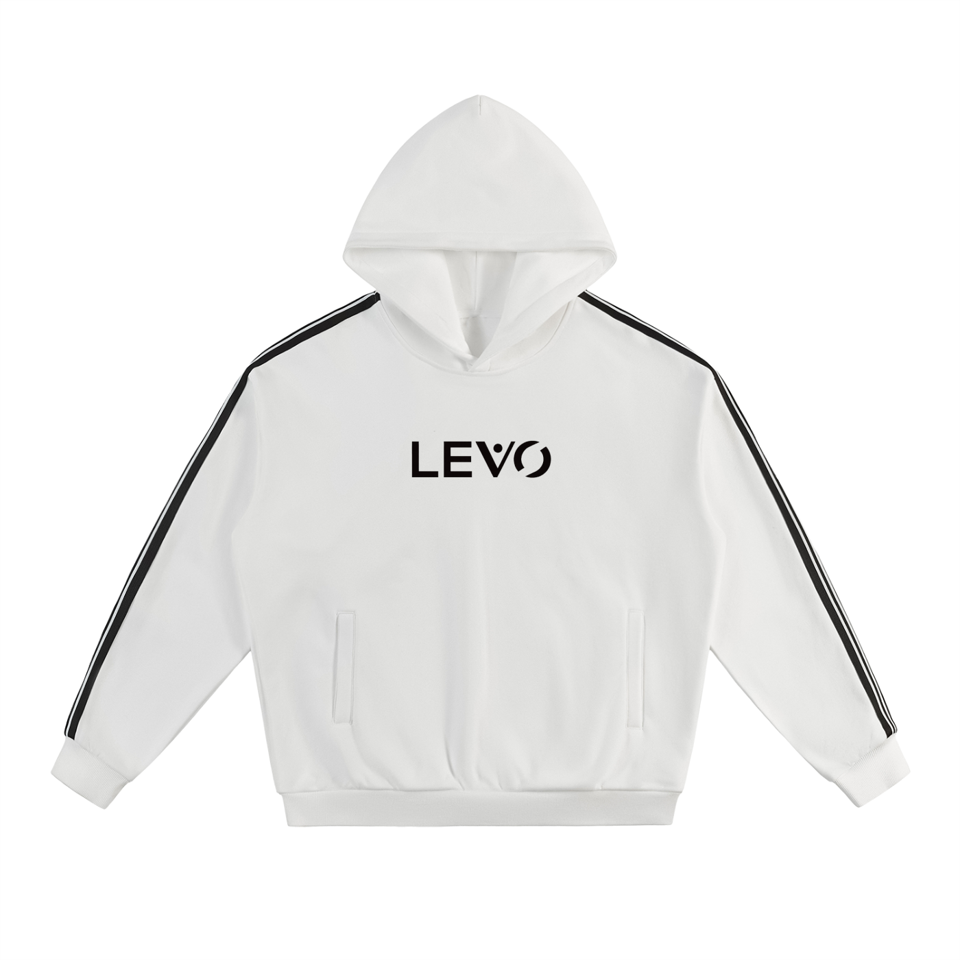 Side Stripe Drop-Shoulder Hoodie