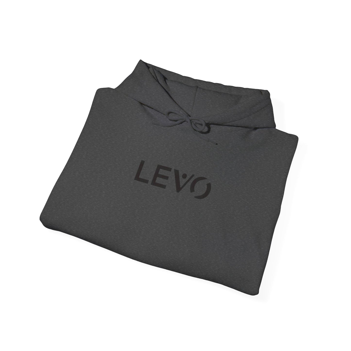 LEVO Logo Hoodie — Minimalist White Pullover