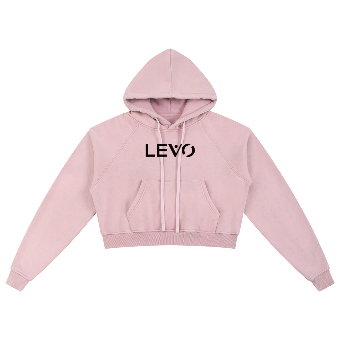 Snow Washed Cropped Hoodie