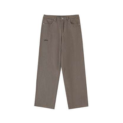 Heavyweight Cotton Straight-Leg Pants