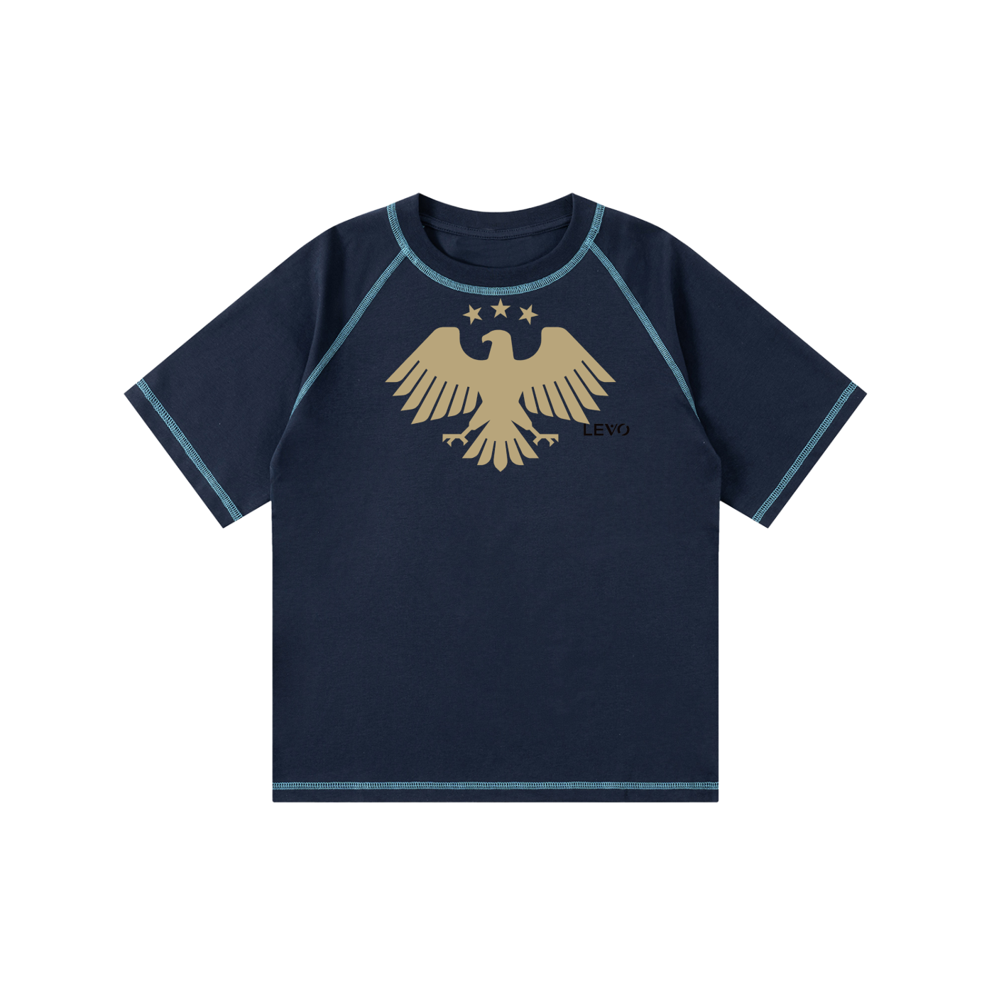 Loose Contrast-Stitched Kids' T-Shirt