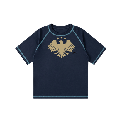 Loose Contrast-Stitched Kids' T-Shirt