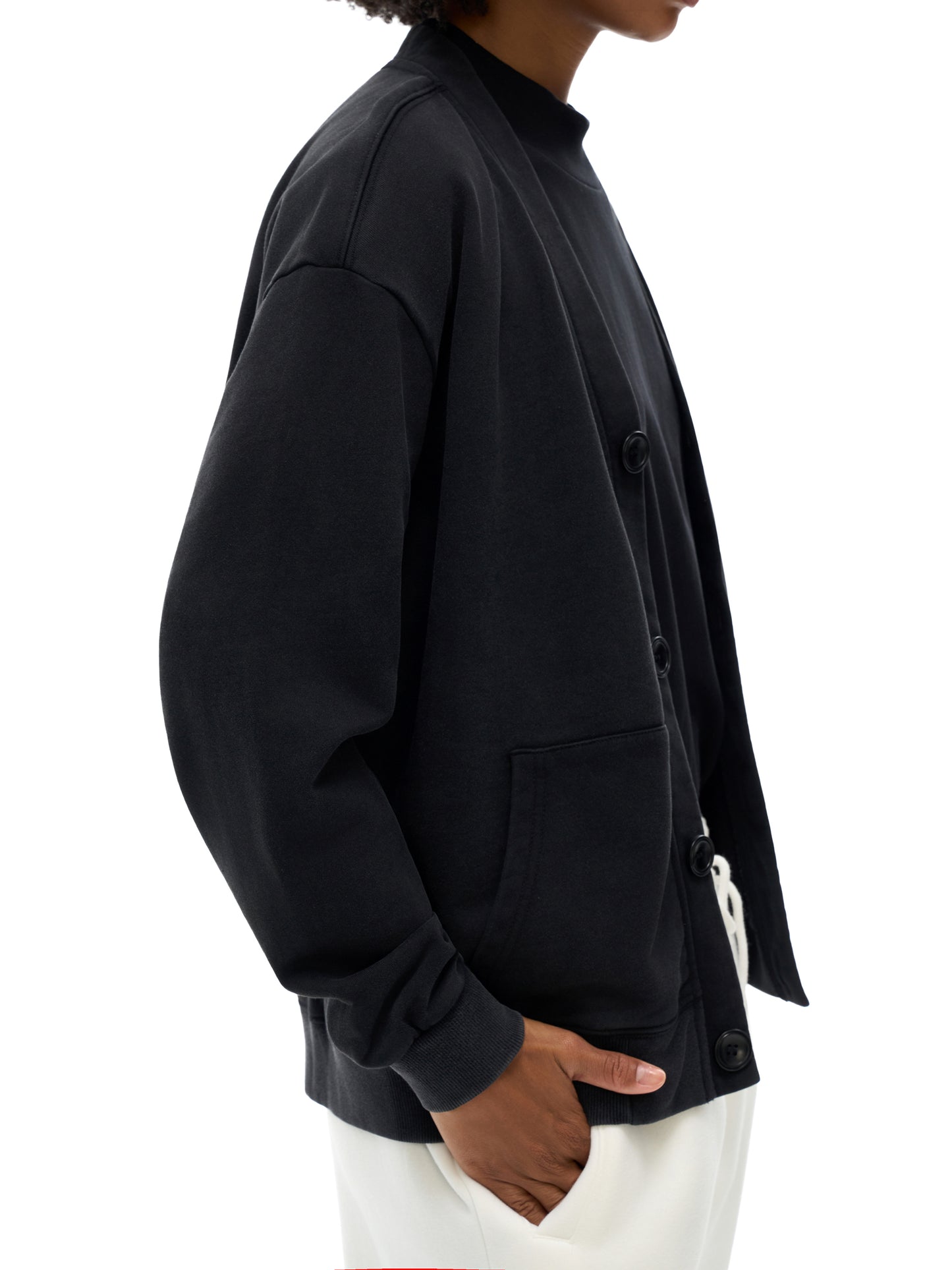 Snow Washed Sweat Cardigan