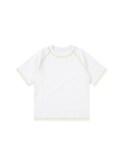 Loose Contrast-Stitched Kids' T-Shirt