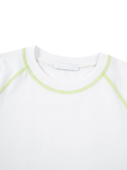 Loose Contrast-Stitched Kids' T-Shirt