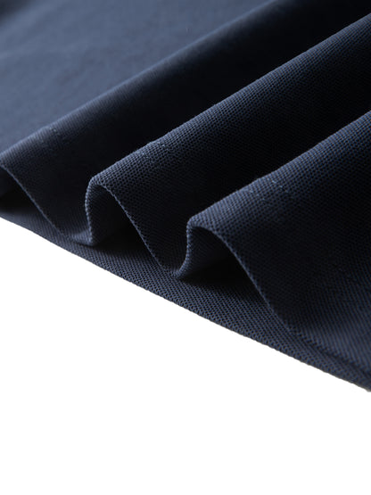 Contrast Collar Short-Sleeve Polo Shirt