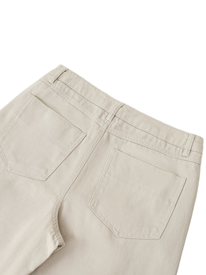 Heavyweight Cotton Straight-Leg Pants