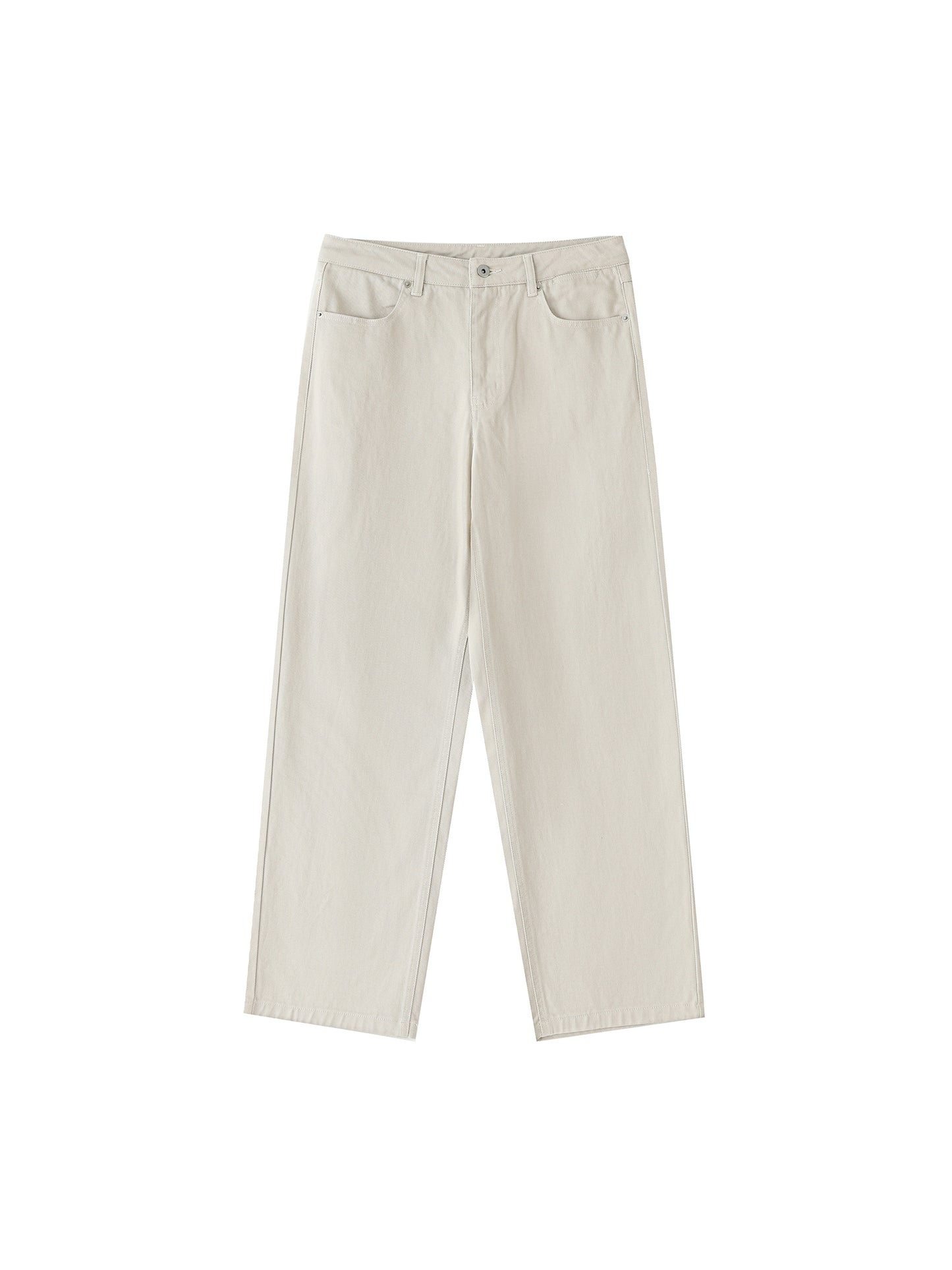 Heavyweight Cotton Straight-Leg Pants