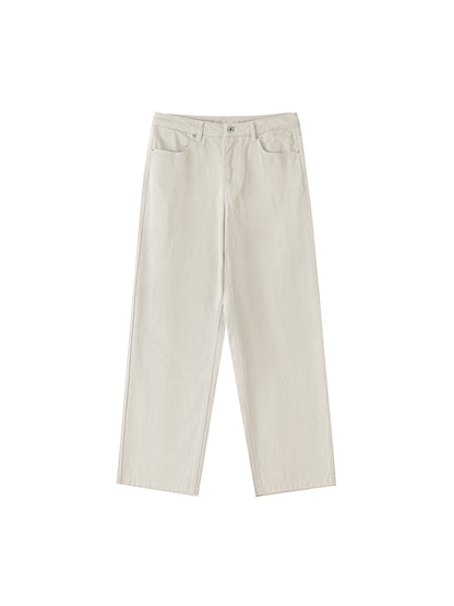 Heavyweight Cotton Straight-Leg Pants