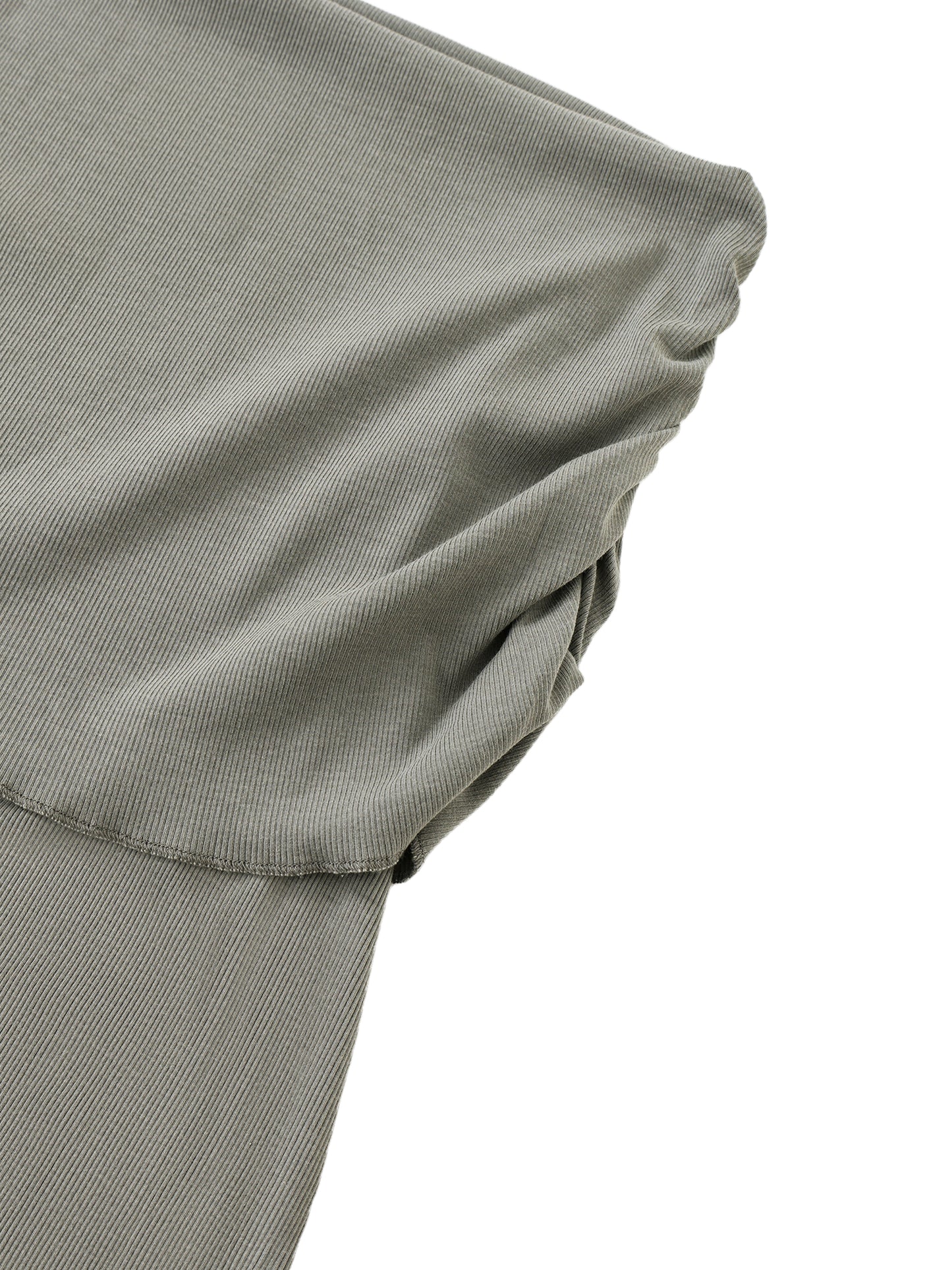 Dyed Washed Straight Hip-Hugging Slim Maxi Skirt