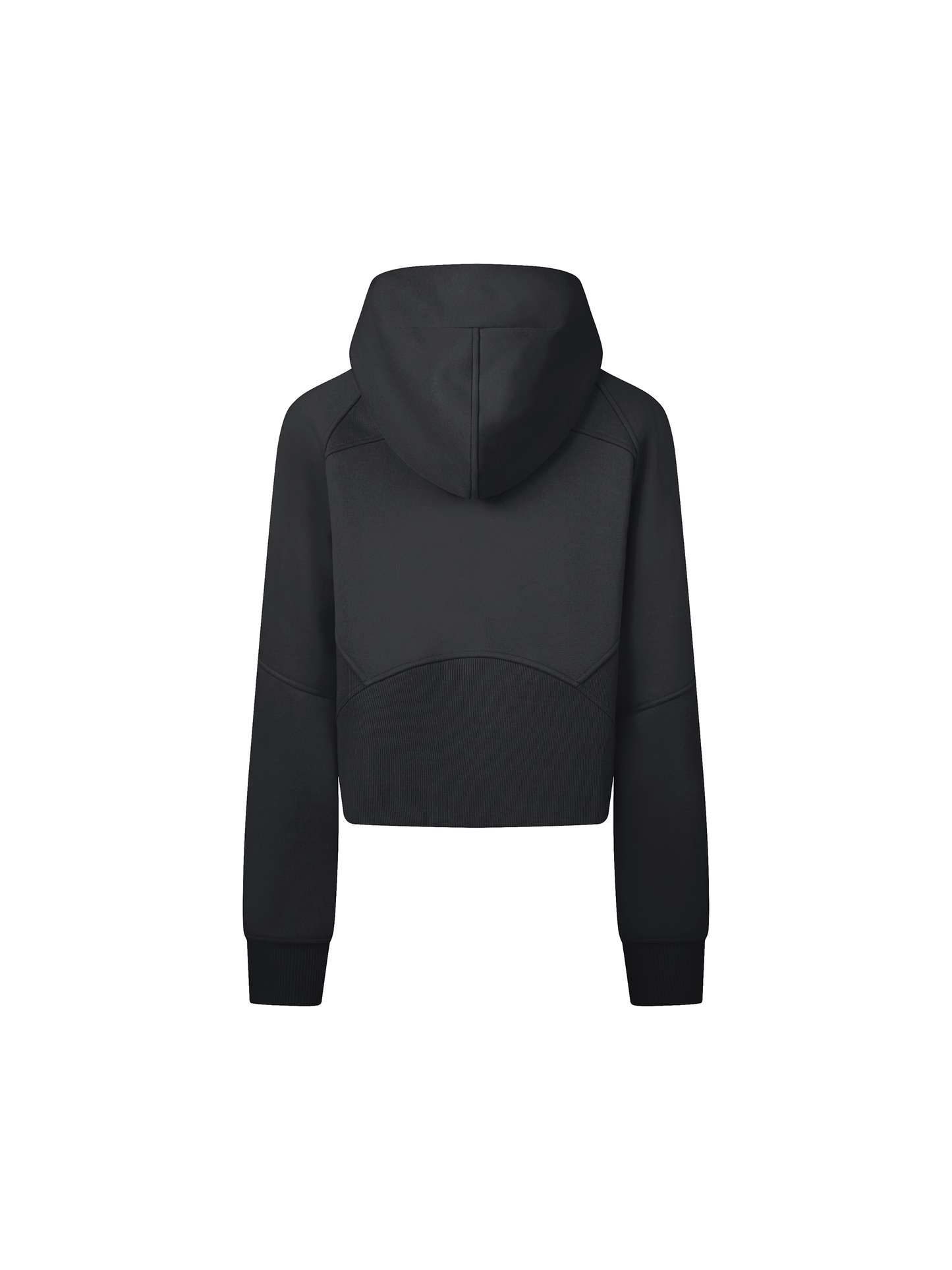 Cropped Zip-Through Hoodie