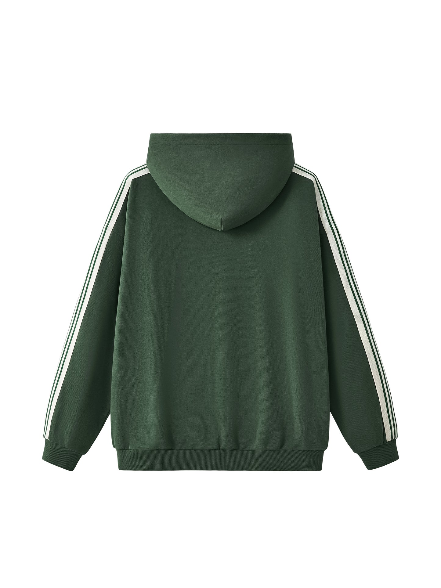 Side Stripe Drop-Shoulder Hoodie