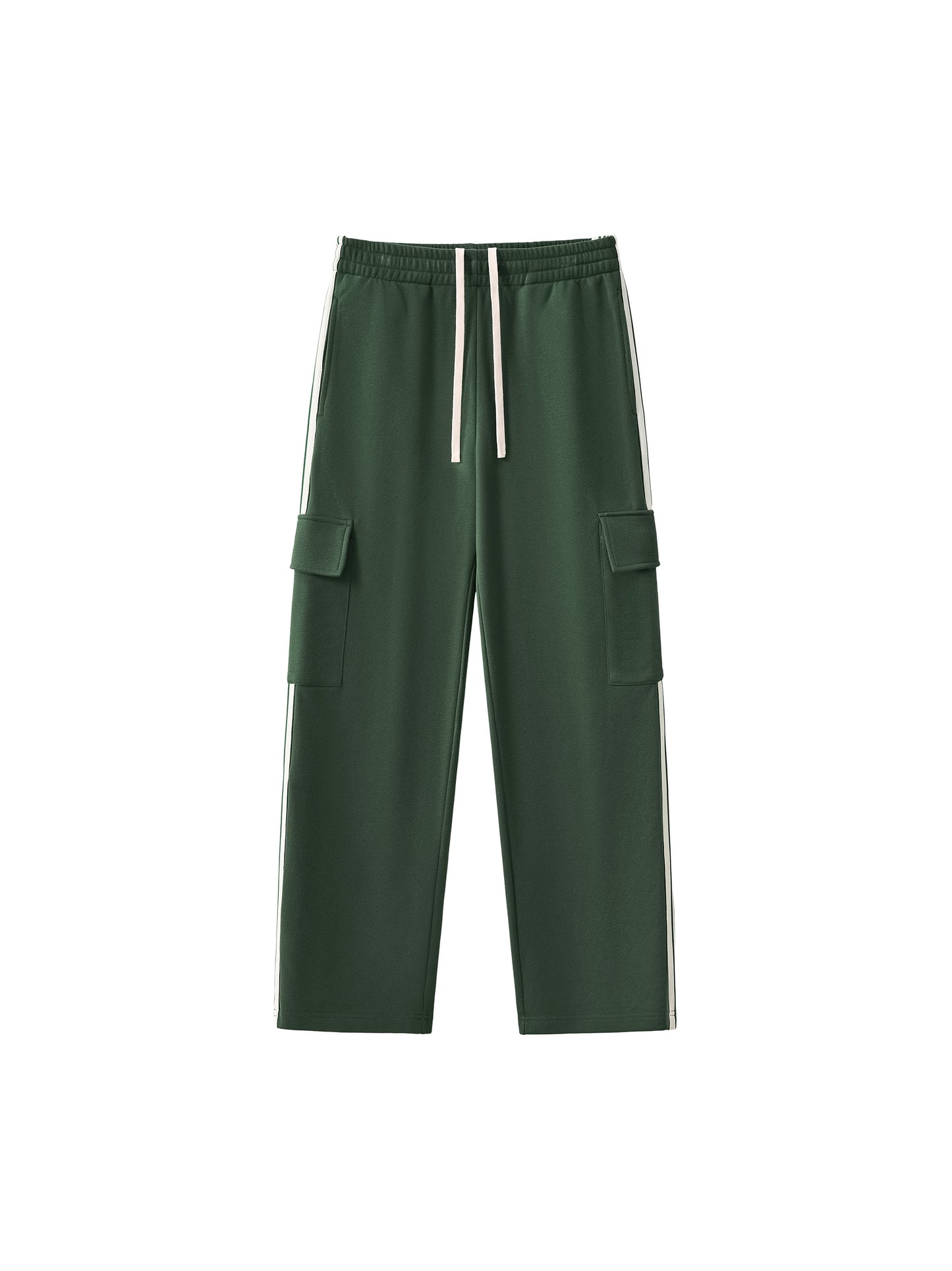 Side Stripe Straight-Leg Pants