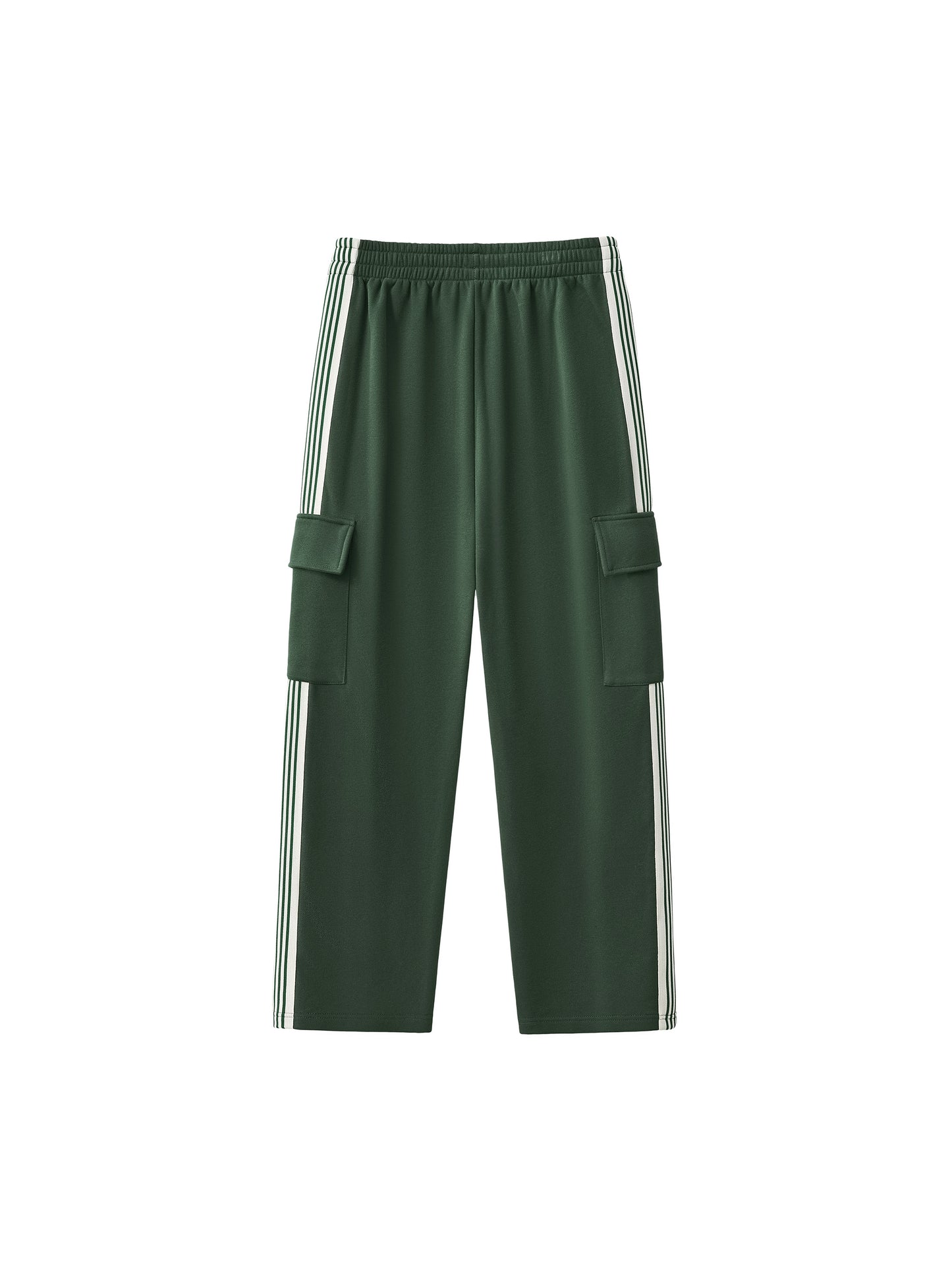 Side Stripe Straight-Leg Pants