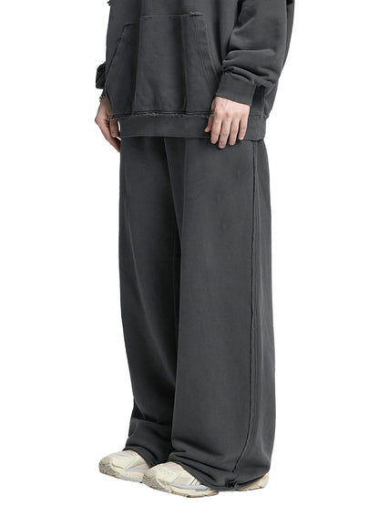 Snow Washed Raw Edge Sweatpants