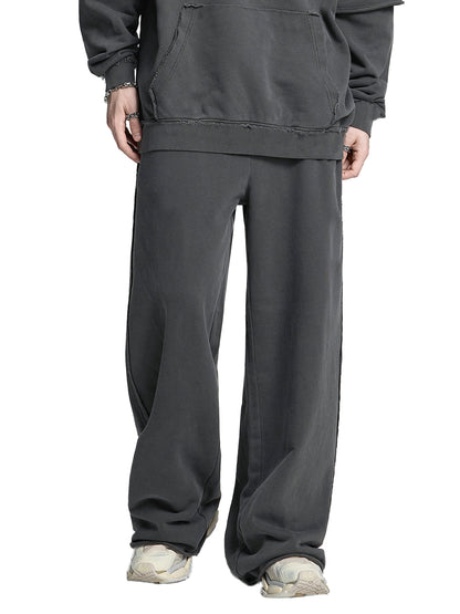 Snow Washed Raw Edge Sweatpants