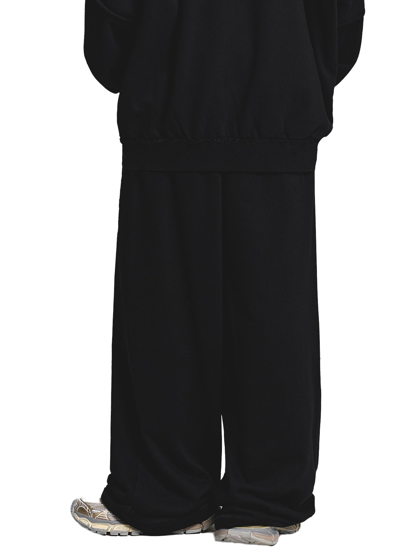 Snow Washed Raw Edge Sweatpants