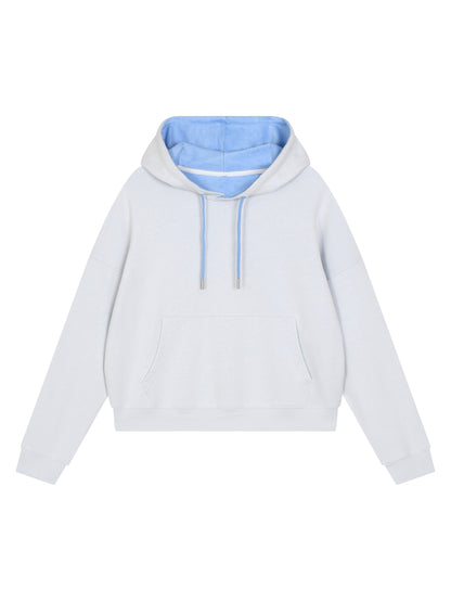 Contrast Drawstring Hoodie