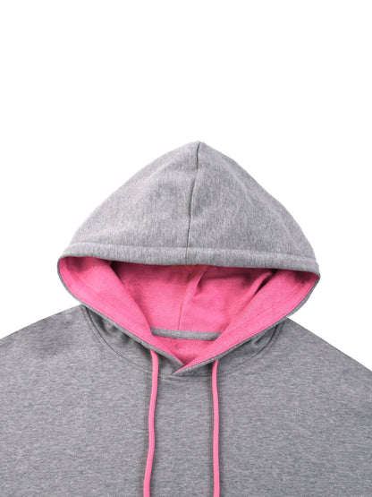 Contrast Drawstring Hoodie